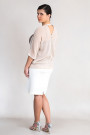 Everyday Elegance Light and Shining Short Cardigan in Beige