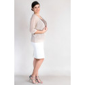 Plus Size Woman Light & Shining Short Cardigan MORE BY SISTE'S Silver Latte