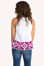 Designer's Embroidery Cotton Top With Spagetti Straps