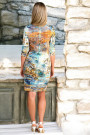 Siren Allure Print Dress Rhinestone Embellished
