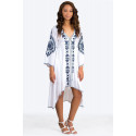 Love Summer Embroidered Cotton Tunic BUBY'S ITALY