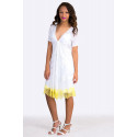 Light & Feminine Fringe Hem Lace Dress NO-NA ITALY