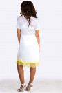 Face of Femininity Fringe Hem Designer Lace Dress