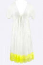Face of Femininity Fringe Hem Designer Lace Dress