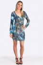 Fairy Dreams Print Dress in Shades of Grey