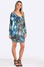 Fairy Dreams Print Dress in Shades of Grey