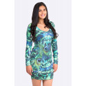 Fairy Dreams Chilly Season Dress in Shades of Green MAYENTL PARIS
