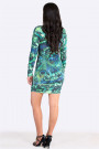 Fairy Dreams Print Dress In Shades Of Green