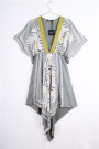 SISTE'S Handkerchief Hem Dress in Malachite Colour