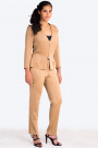 Wardrobe Essential Short Jacket Zip Closing in Brown