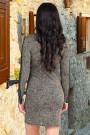 Leopard Print Bodycon Dress With Metal Embellishments