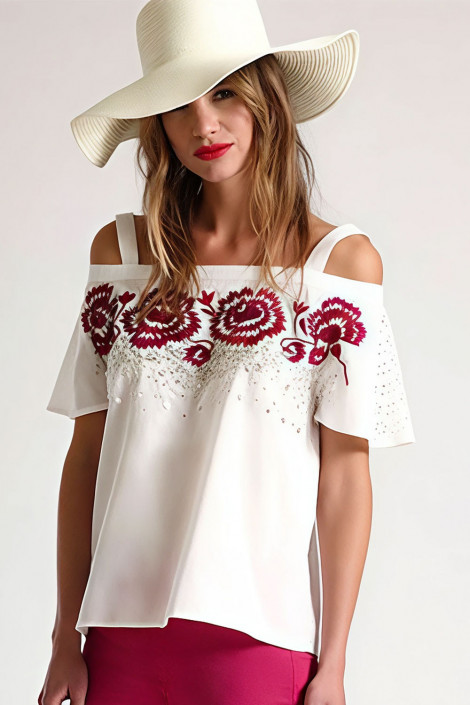 Designer's Embroidery Cotton Top 