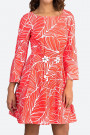 Two Chamomiles Red Cotton Dress