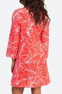 Two Chamomiles Red Cotton Dress