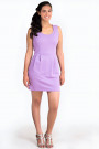 You're Just Pretty Petite Dress with Side Pockets in Purple