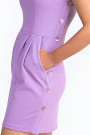 You're Just Pretty Petite Dress with Side Pockets in Purple