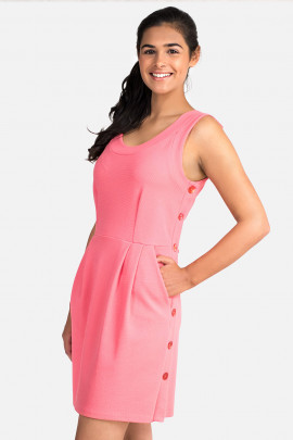 You're Just Pretty Petite Dress With Side Pockets In Pink