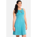 Gorgeous Velvety Shine Turquoise Summer Dress SISTE'S ITALY