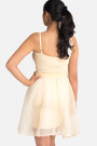 Diana Chic Slip Dress with Silk Skirt in Quartz Beige