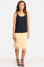 New Pearl in Town Sequined Lace Skirt in Beige