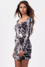 Bodycon Dress with Metal Embellishments