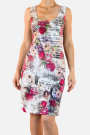 One Day in Paris Printed Bodycon Dress