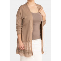 It's All for You Cotton Plus Size Sequin Cardigan Brown MORE BY SISTE'S