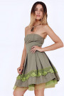 SISTE'S Naughty Girl Green Cotton Summer Dress