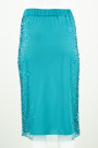 New Pearl in Town Sequined Lace Skirt in Green