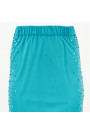 New Pearl in Town Sequined Lace Skirt in Green