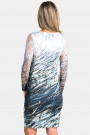 Enchanted Forest Bodycon Dress With Lace Sleeves