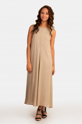 Flattering For Everyone Long Silk Dress