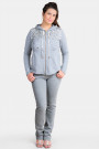 More By Siste's Cotton Sequined Cotton Hoodie In Grey