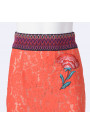 TENAX Red Lace Skirt with Back Zipper