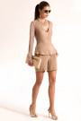 Siste's Cupro Jacket With Sheer Sleeves And Back