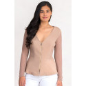 Super Light Jacket Sheer Sleeves & Back SISTE'S ITALY