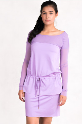 Always Bright Short Summer Dress in Light Violet