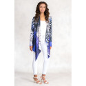 Purple Leopard Jersey Cardigan Shining Satin Front S-TWELVE EXCLUSIVE