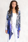 Purple Leopard Digital Print Cardigan