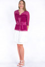Lovely Romantic Linen Jacket In Pink Color