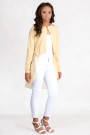 A Bit Of Charming Glitter Sequin Cardigan In Beige