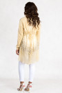 A Bit Of Charming Glitter Sequin Cardigan In Beige