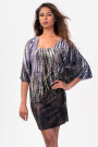 Simply Chic Bat Sleeve Dress with Lace Back
