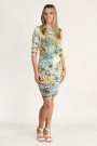 Siren Allure Print Dress Rhinestone Embellished