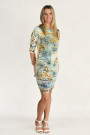 Siren Allure Print Dress Rhinestone Embellished