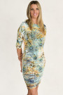 Siren Allure Print Dress Rhinestone Embellished