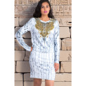 Gold Necklace Print Dress & Jumper Set S-TWELVE EXCLUSIVE