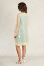 Diana Chic Long Silk Coat In Beige
