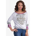 Embroidered Cotton Sequin Blouse SISTE'S ITALY