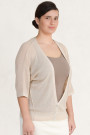 Everyday Elegance Light and Shining Short Cardigan in Beige